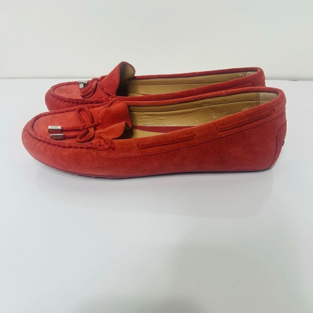 Michael Michael Kors Daisy Mocassins Suede Cinnamon Bow Loafer New but inner lin
